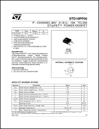 STD10PF06 Datasheet