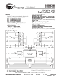 CY7C038-15AI Datasheet