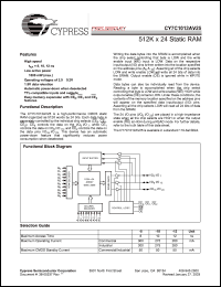CY7C1012AV25-8BGI Datasheet