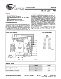 CY6264-70SC Datasheet