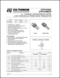STP21N05LFI Datasheet