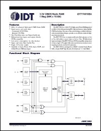 IDT71V016SA15PHI8 Datasheet