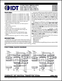 IDT72V821L15TFI Datasheet