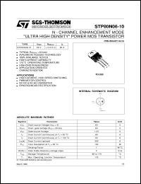 STP80N06-10 Datasheet