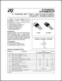 STP20NE06LFP Datasheet
