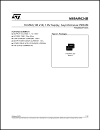 M69AR024BL70ZB8T Datasheet