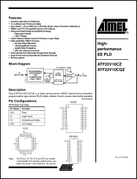 ATF22V10CZ-15XI Datasheet