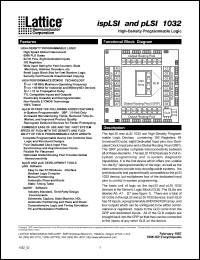 pLSI1032-60LJI Datasheet