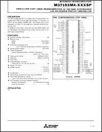 M37103M4-xxxSP Datasheet