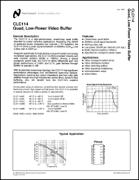CLC114AJE-TR13 Datasheet
