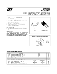 BU208D Datasheet