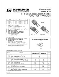 STH60N10FI Datasheet
