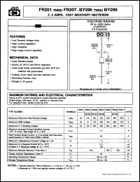 FR205 Datasheet