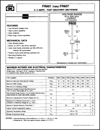 FR606 Datasheet