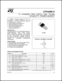 STP5NA50 Datasheet