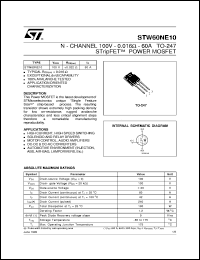STW60NE10 Datasheet