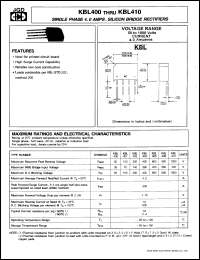 KBL404 Datasheet