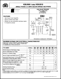 KBU800 Datasheet