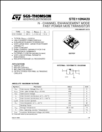 STE110NA20 Datasheet