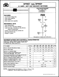 SFR607 Datasheet