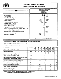 UF4001G Datasheet