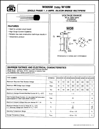 W01M Datasheet