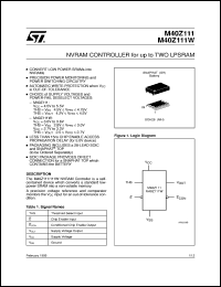 M40Z111MH1 Datasheet