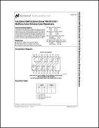 54LS244FMQB Datasheet