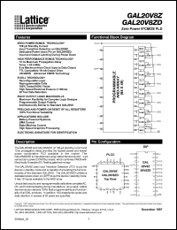 GAL20V8Z-15QP Datasheet