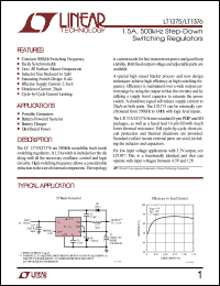 LT1376IS8-5 Datasheet