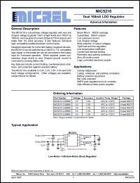 MIC5210-5.0BMM Datasheet