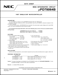 uPD78064BGC-xxx-8EU Datasheet