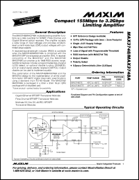 MAX3748ETE Datasheet