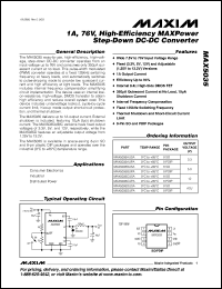 MAX5035CUPA Datasheet
