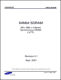 K4S640832E-TC1L Datasheet