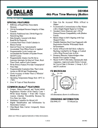 DS1994L-F5 Datasheet