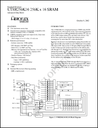 UT8R256K1615TBDCC Datasheet