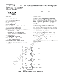 UT54LVDS032LV-UCX Datasheet