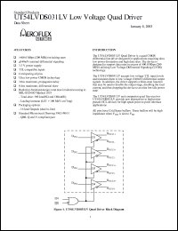 UT54LVDS031-UPC Datasheet