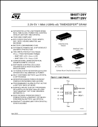 M48T129Y-70PM1 Datasheet