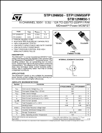 STP12NM50FP Datasheet