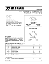 SD1458 Datasheet