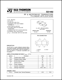 SD1492 Datasheet