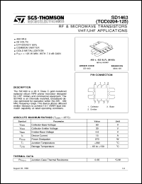 SD1463 Datasheet