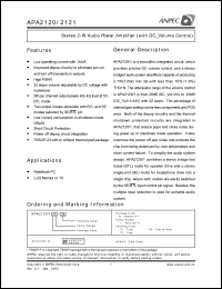 APA2120RI-TY Datasheet