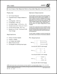 APL1085-FC-TU Datasheet