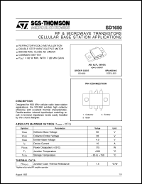 SD1650 Datasheet