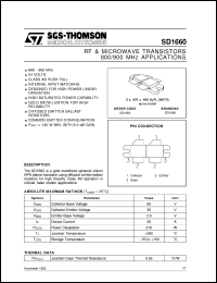 SD1660 Datasheet