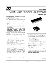 ST92163R4T1V Datasheet