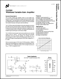 CLC522AJE-TR13 Datasheet